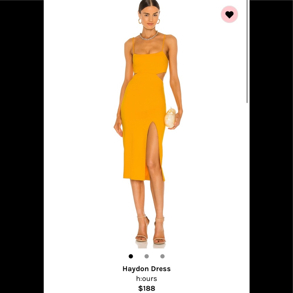 Brand new - worn once briefly to wedding!!! H:ours Revolve dress